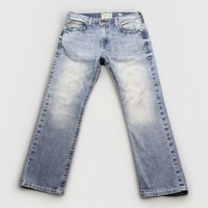 Ariat M7 Mens Slim Fit Jeans 38x30 Straight Leg Stirling Shasta Light Wash Denim